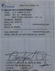 Recibo de depósito en cuenta